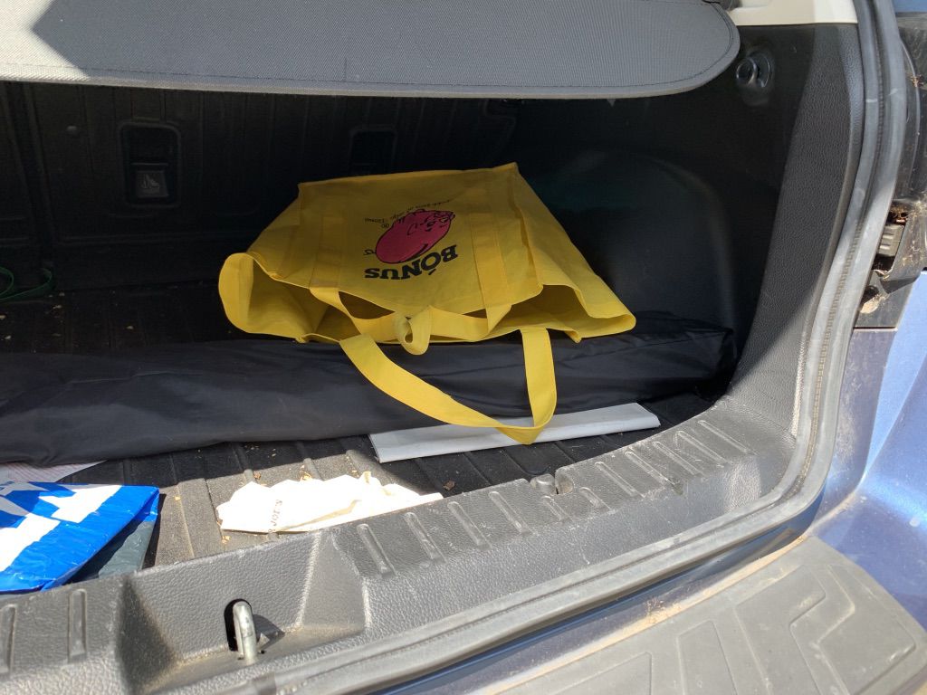 Empty Echo Park car trunk